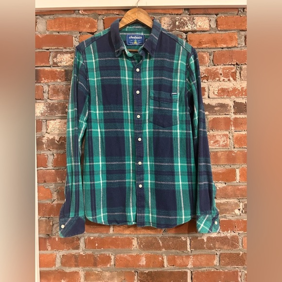 Chubbies The Ranch Plaid Flannel Button Up Large - Picture 1 of 7